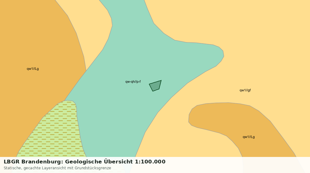 Statische Kartenansicht: LBGR Brandenburg: Geologische Übersicht 1:100.000