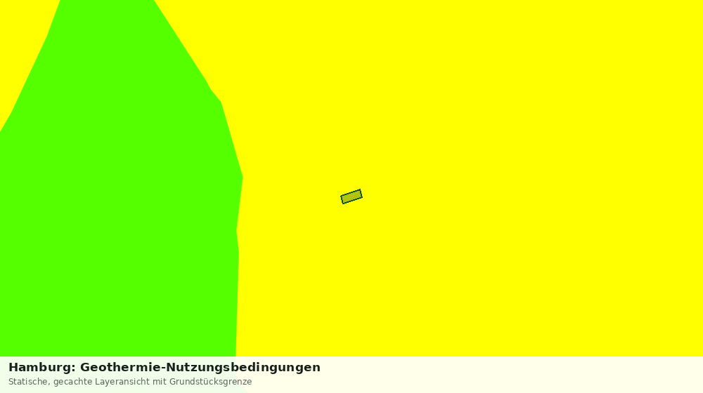 Statische Kartenansicht: Hamburg: Geothermie-Nutzungsbedingungen