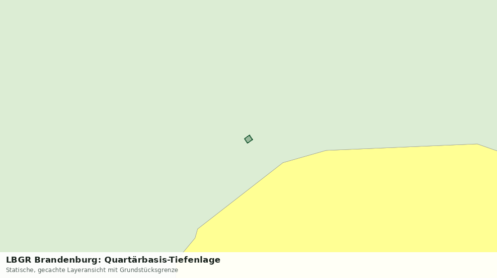 Statische Kartenansicht: LBGR Brandenburg: Quartärbasis-Tiefenlage