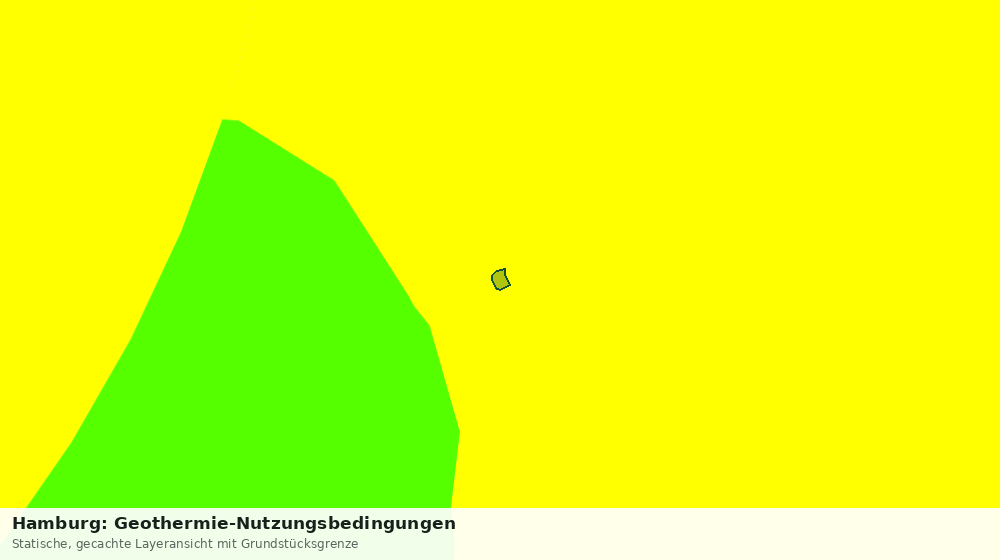 Statische Kartenansicht: Hamburg: Geothermie-Nutzungsbedingungen