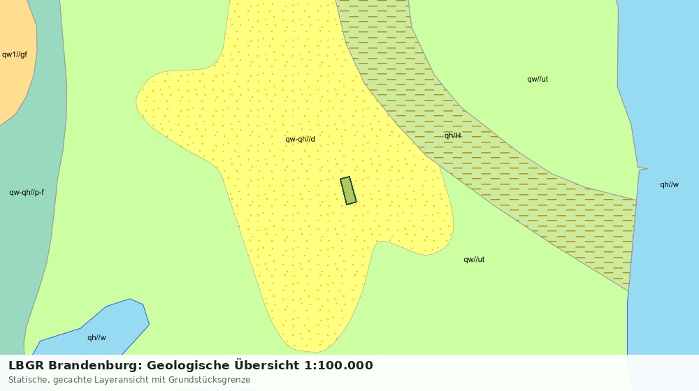 Statische Kartenansicht: LBGR Brandenburg: Geologische Übersicht 1:100.000