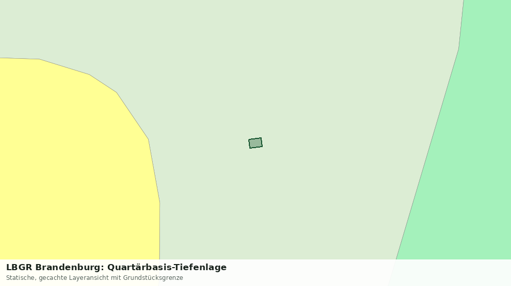Statische Kartenansicht: LBGR Brandenburg: Quartärbasis-Tiefenlage