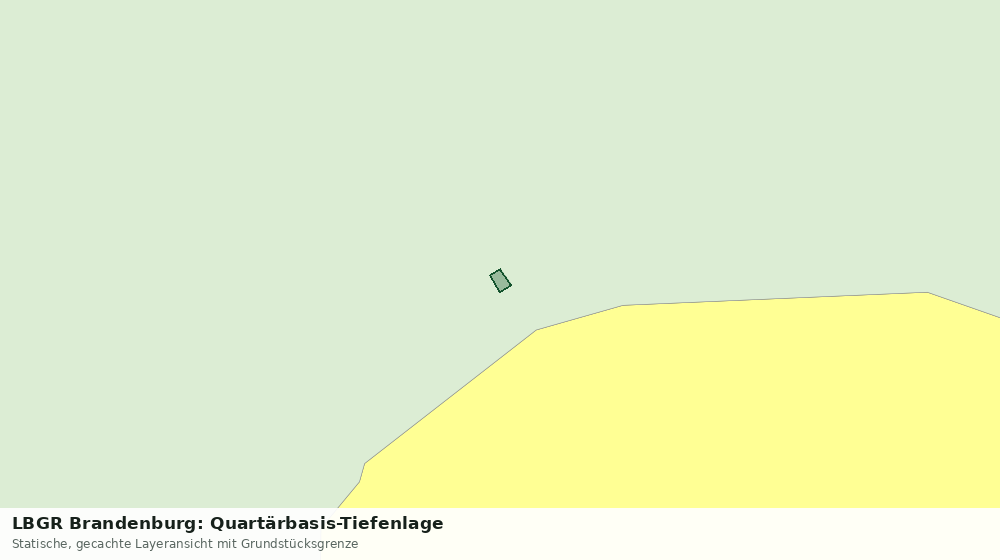 Statische Kartenansicht: LBGR Brandenburg: Quartärbasis-Tiefenlage