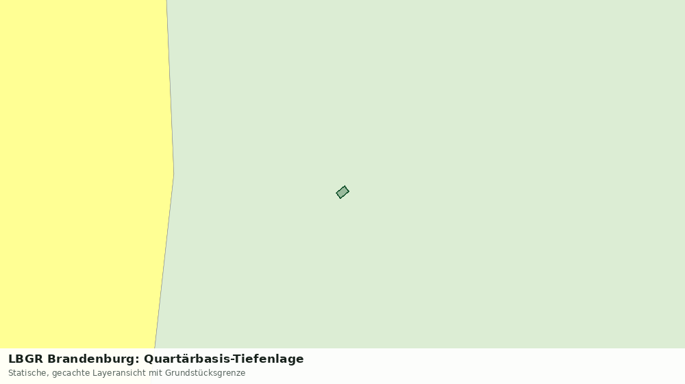 Statische Kartenansicht: LBGR Brandenburg: Quartärbasis-Tiefenlage