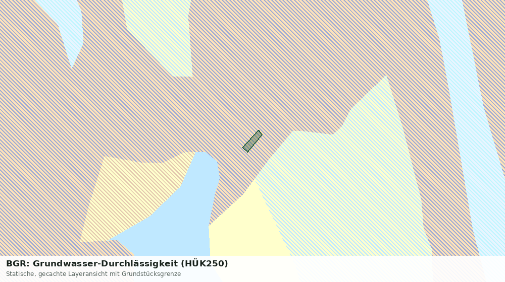 Statische Kartenansicht: BGR: Grundwasser-Durchlässigkeit (HÜK250)