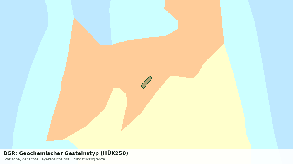 Statische Kartenansicht: BGR: Geochemischer Gesteinstyp (HÜK250)