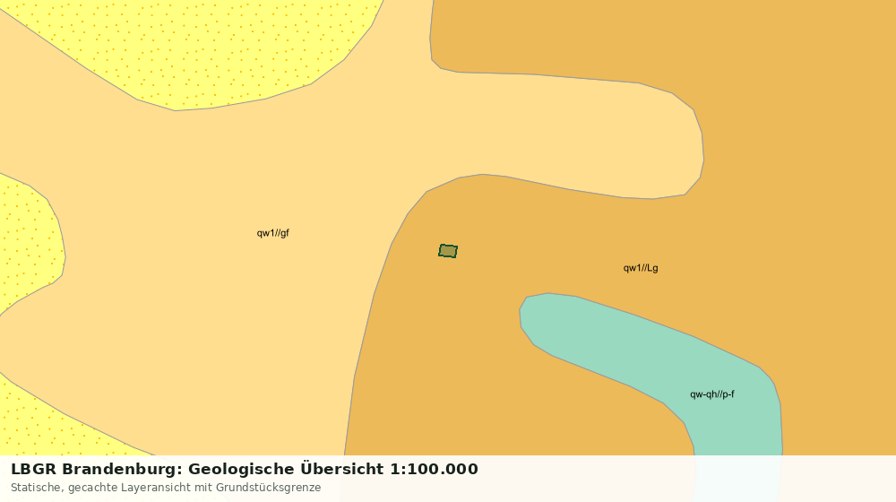 Statische Kartenansicht: LBGR Brandenburg: Geologische Übersicht 1:100.000