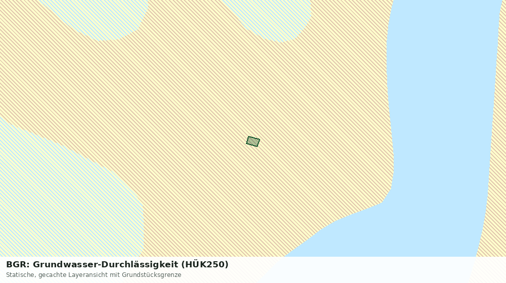 Statische Kartenansicht: BGR: Grundwasser-Durchlässigkeit (HÜK250)