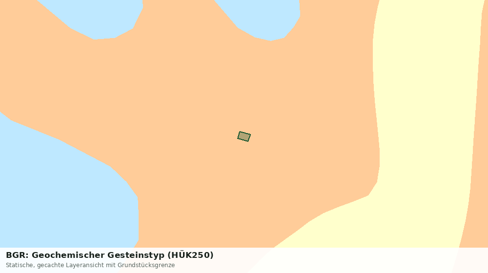 Statische Kartenansicht: BGR: Geochemischer Gesteinstyp (HÜK250)