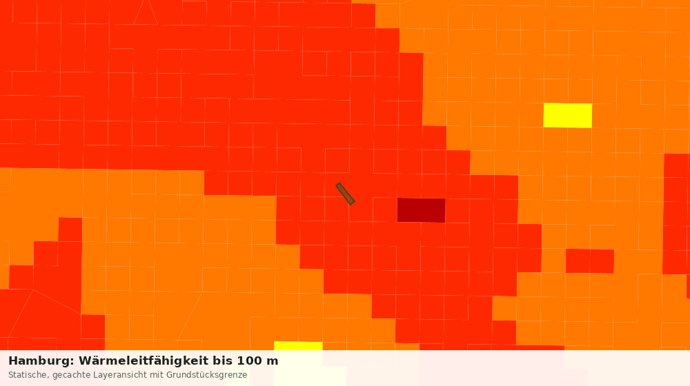 Statische Kartenansicht: Hamburg: Wärmeleitfähigkeit bis 100 m