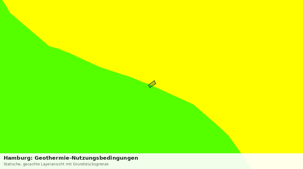 Statische Kartenansicht: Hamburg: Geothermie-Nutzungsbedingungen