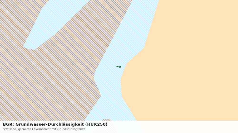 Statische Kartenansicht: BGR: Grundwasser-Durchlässigkeit (HÜK250)