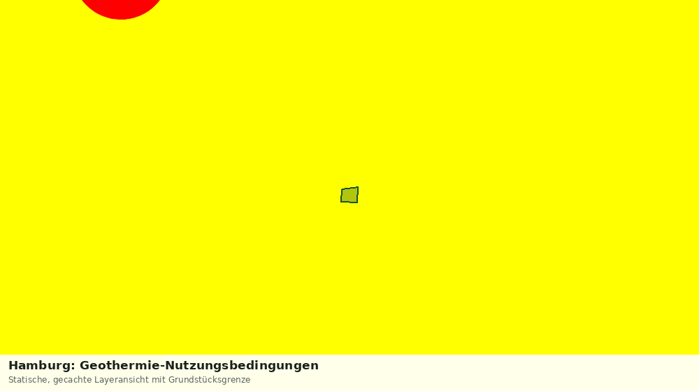 Statische Kartenansicht: Hamburg: Geothermie-Nutzungsbedingungen