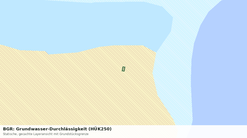 Statische Kartenansicht: BGR: Grundwasser-Durchlässigkeit (HÜK250)