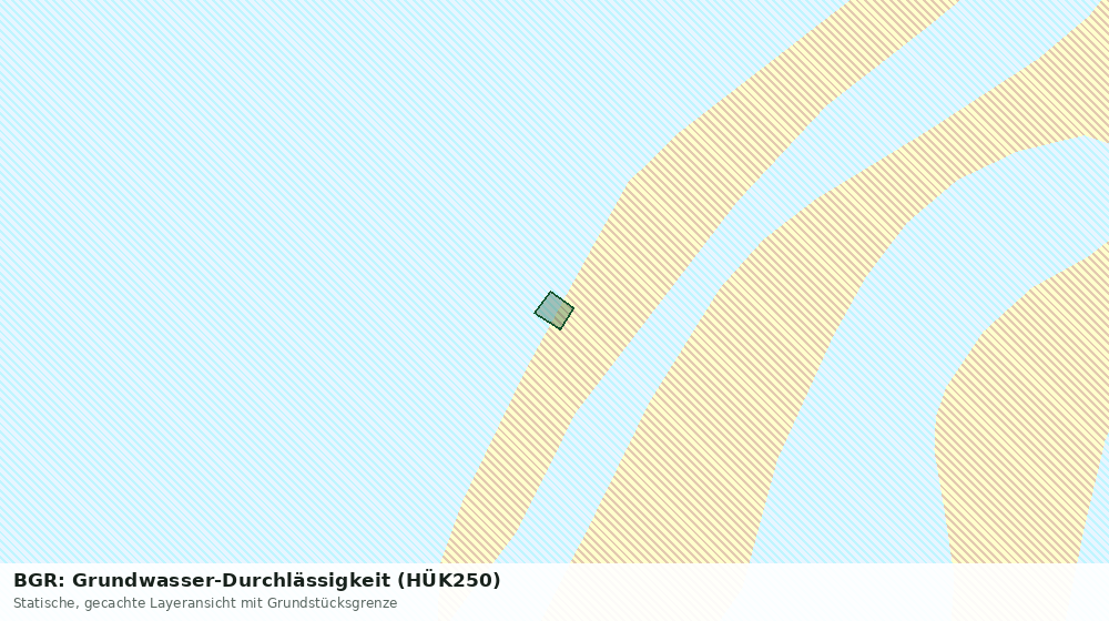 Statische Kartenansicht: BGR: Grundwasser-Durchlässigkeit (HÜK250)