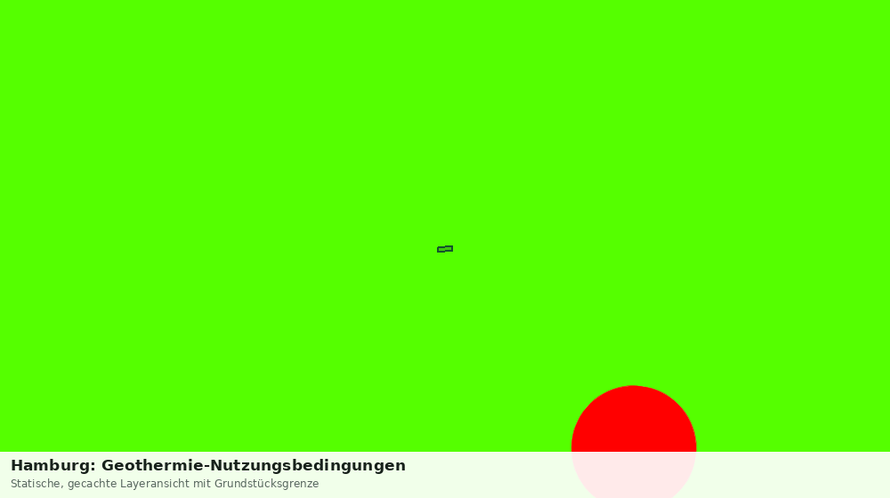 Statische Kartenansicht: Hamburg: Geothermie-Nutzungsbedingungen