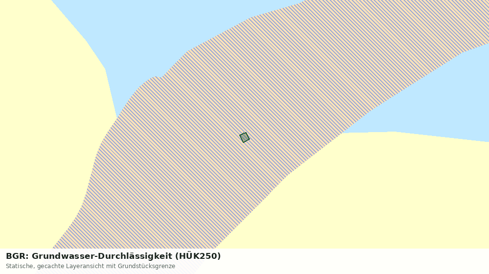 Statische Kartenansicht: BGR: Grundwasser-Durchlässigkeit (HÜK250)