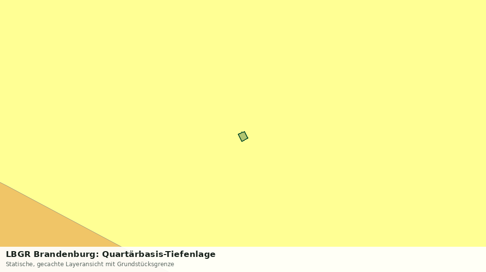 Statische Kartenansicht: LBGR Brandenburg: Quartärbasis-Tiefenlage