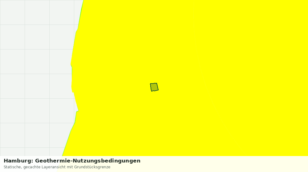 Statische Kartenansicht: Hamburg: Geothermie-Nutzungsbedingungen