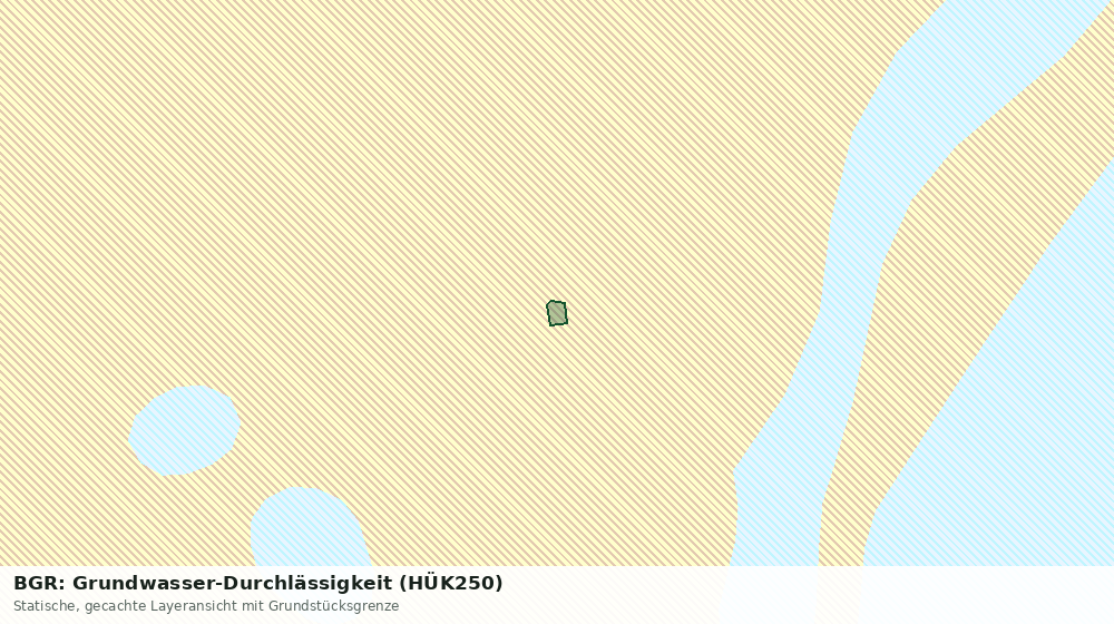 Statische Kartenansicht: BGR: Grundwasser-Durchlässigkeit (HÜK250)