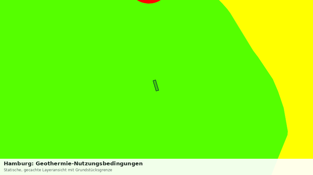 Statische Kartenansicht: Hamburg: Geothermie-Nutzungsbedingungen