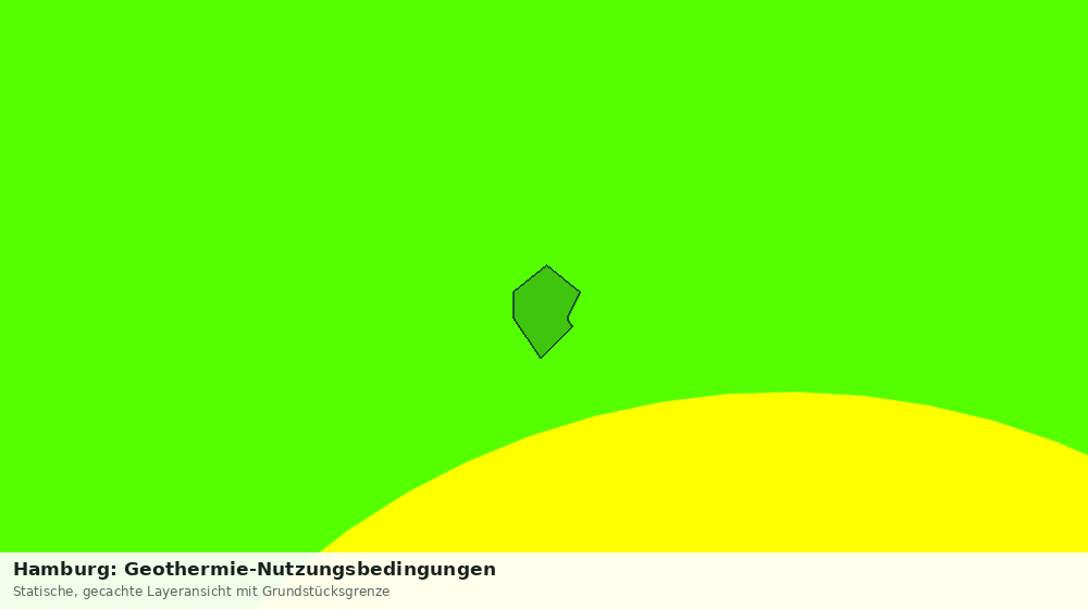 Statische Kartenansicht: Hamburg: Geothermie-Nutzungsbedingungen