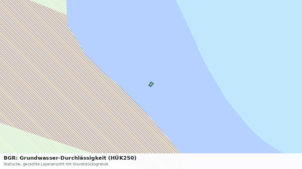 Statische Kartenansicht: BGR: Grundwasser-Durchlässigkeit (HÜK250)