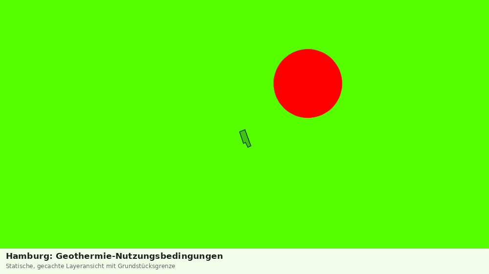 Statische Kartenansicht: Hamburg: Geothermie-Nutzungsbedingungen