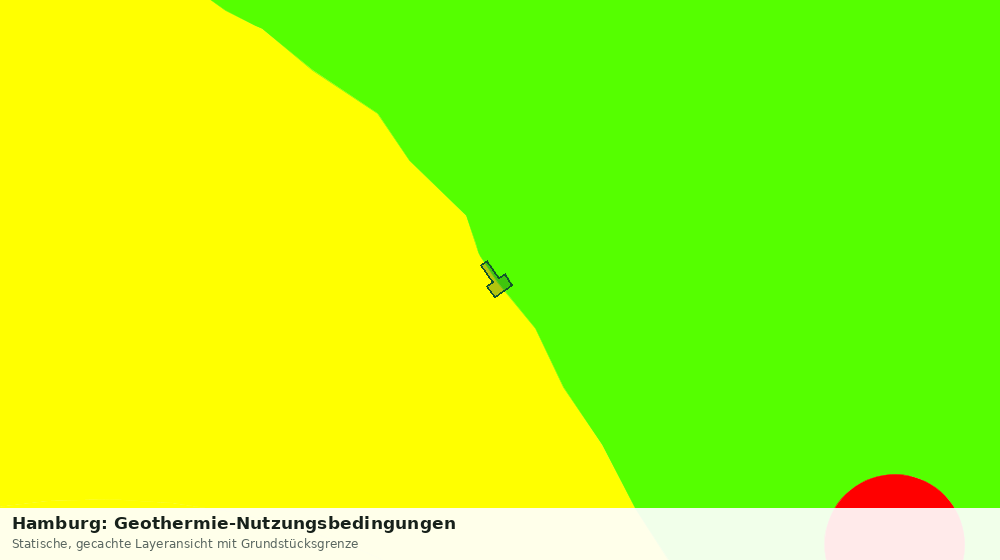 Statische Kartenansicht: Hamburg: Geothermie-Nutzungsbedingungen
