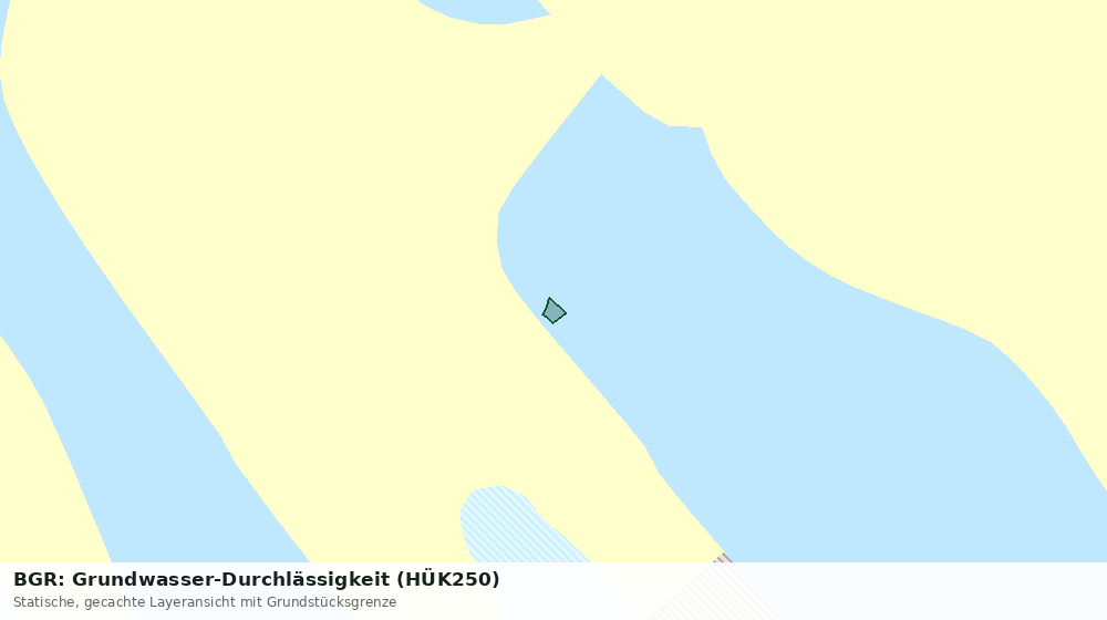 Statische Kartenansicht: BGR: Grundwasser-Durchlässigkeit (HÜK250)