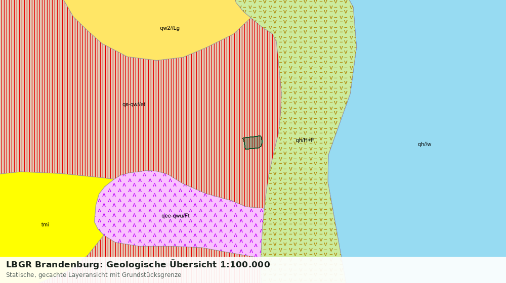 Statische Kartenansicht: LBGR Brandenburg: Geologische Übersicht 1:100.000