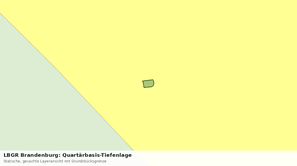 Statische Kartenansicht: LBGR Brandenburg: Quartärbasis-Tiefenlage
