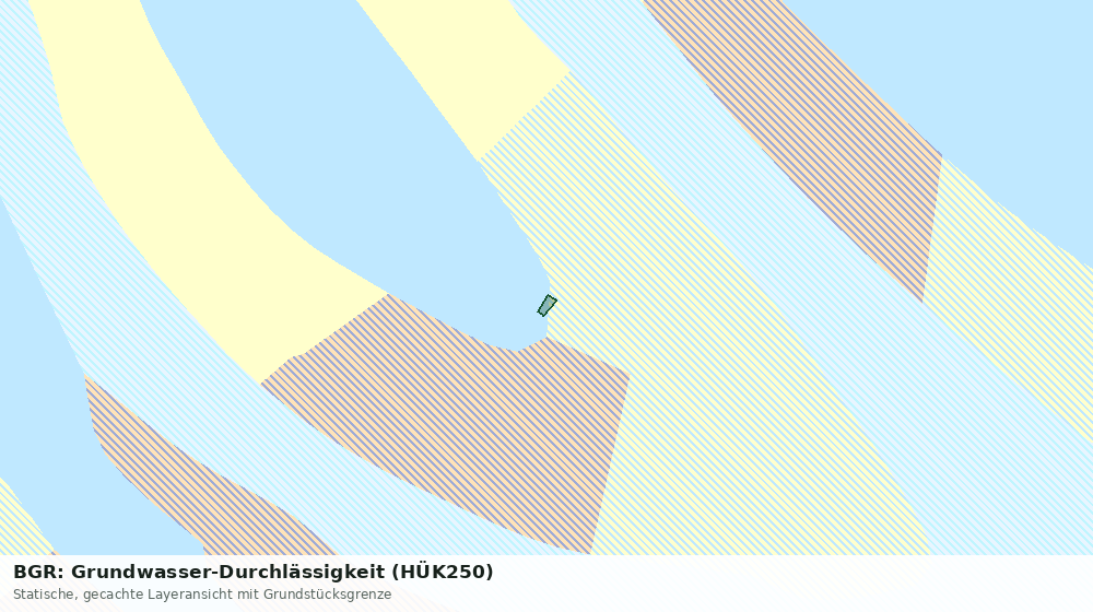 Statische Kartenansicht: BGR: Grundwasser-Durchlässigkeit (HÜK250)