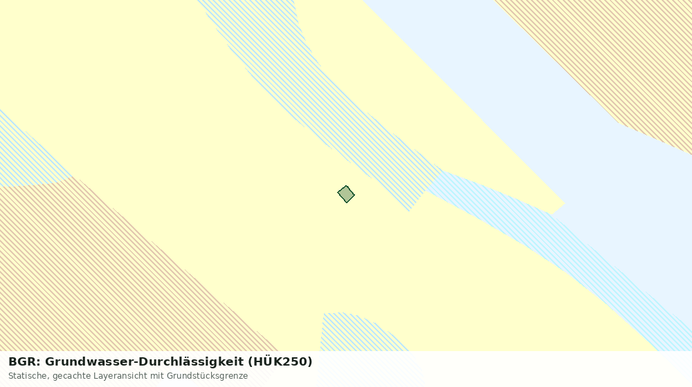 Statische Kartenansicht: BGR: Grundwasser-Durchlässigkeit (HÜK250)