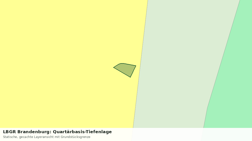 Statische Kartenansicht: LBGR Brandenburg: Quartärbasis-Tiefenlage