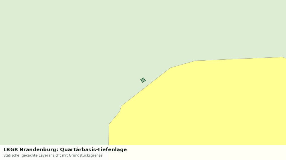 Statische Kartenansicht: LBGR Brandenburg: Quartärbasis-Tiefenlage