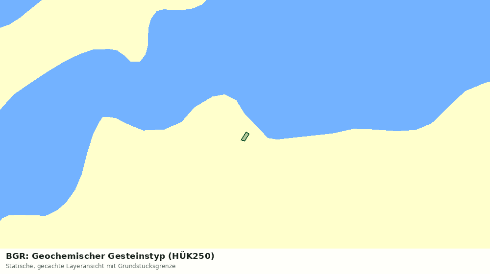 Statische Kartenansicht: BGR: Geochemischer Gesteinstyp (HÜK250)