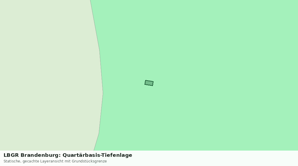 Statische Kartenansicht: LBGR Brandenburg: Quartärbasis-Tiefenlage