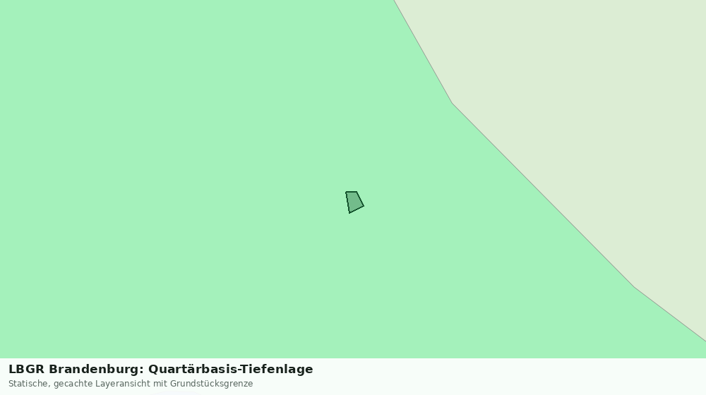 Statische Kartenansicht: LBGR Brandenburg: Quartärbasis-Tiefenlage
