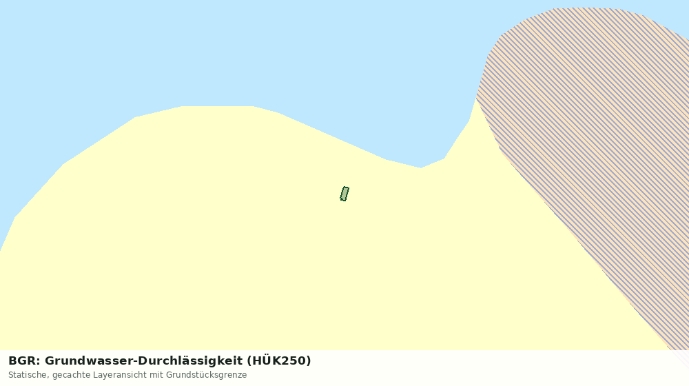 Statische Kartenansicht: BGR: Grundwasser-Durchlässigkeit (HÜK250)