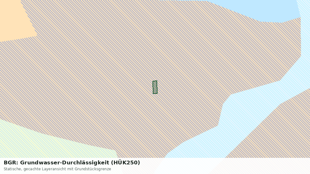 Statische Kartenansicht: BGR: Grundwasser-Durchlässigkeit (HÜK250)