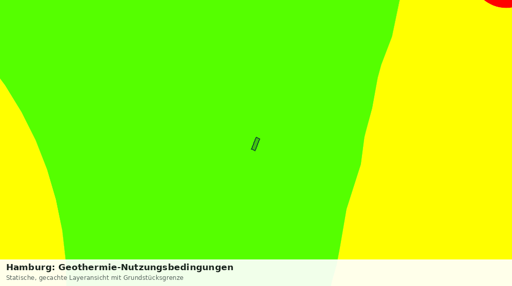 Statische Kartenansicht: Hamburg: Geothermie-Nutzungsbedingungen