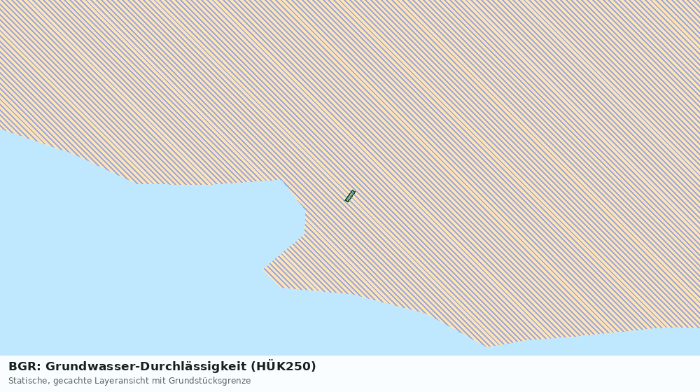Statische Kartenansicht: BGR: Grundwasser-Durchlässigkeit (HÜK250)