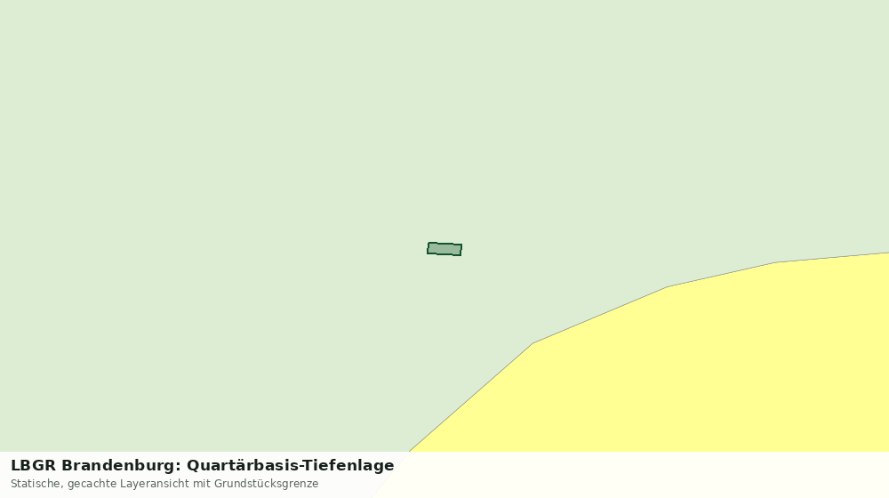 Statische Kartenansicht: LBGR Brandenburg: Quartärbasis-Tiefenlage