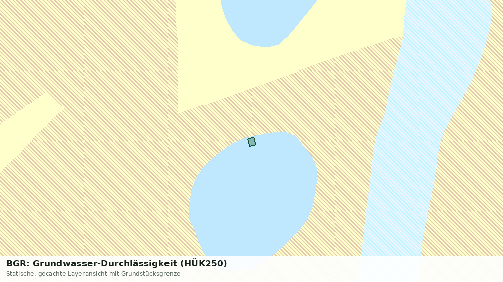 Statische Kartenansicht: BGR: Grundwasser-Durchlässigkeit (HÜK250)