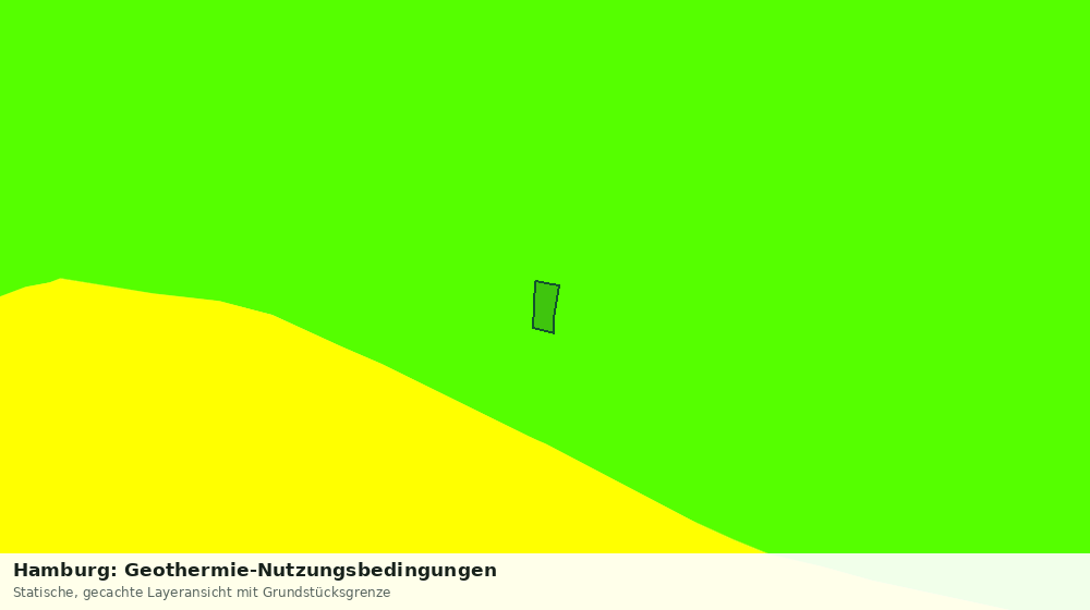 Statische Kartenansicht: Hamburg: Geothermie-Nutzungsbedingungen