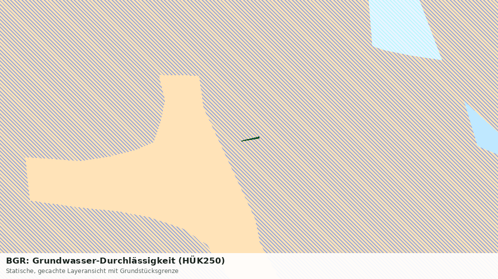 Statische Kartenansicht: BGR: Grundwasser-Durchlässigkeit (HÜK250)