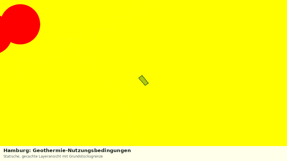 Statische Kartenansicht: Hamburg: Geothermie-Nutzungsbedingungen