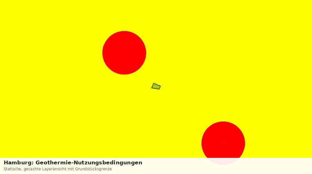 Statische Kartenansicht: Hamburg: Geothermie-Nutzungsbedingungen