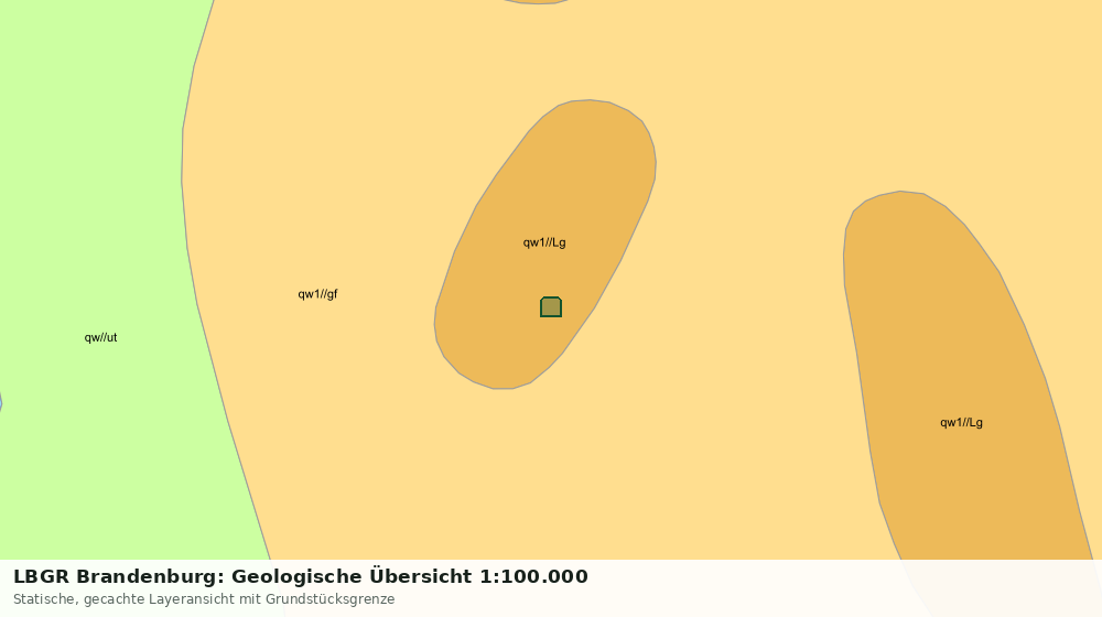 Statische Kartenansicht: LBGR Brandenburg: Geologische Übersicht 1:100.000
